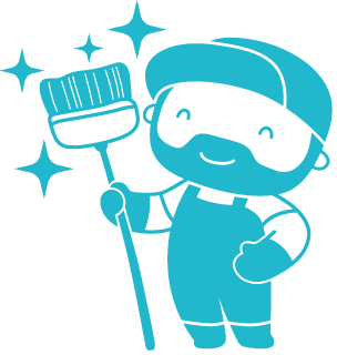 청소요정 캐릭터 로고